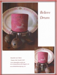 BELIEVE DRUM CROSS STITCH DESIGN -SALE